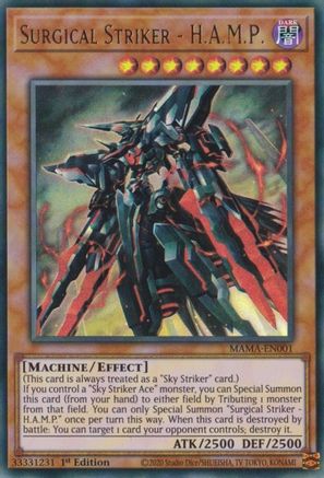Surgical Striker - H.A.M.P. (MAMA-EN001) - Magnificent Mavens 1st Edition Magnificent Mavens Yugioh Single Squirtle Squad Card Shop.