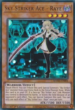Sky Striker Ace - Raye (MAMA-EN004) - Magnificent Mavens 1st Edition Magnificent Mavens Yugioh Single Squirtle Squad Card Shop.