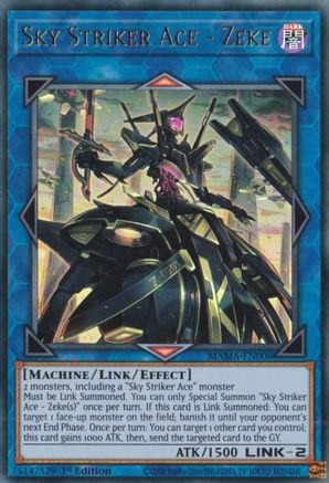 Sky Striker Ace - Zeke (MAMA-EN008) - Magnificent Mavens 1st Edition Magnificent Mavens Yugioh Single Squirtle Squad Card Shop.