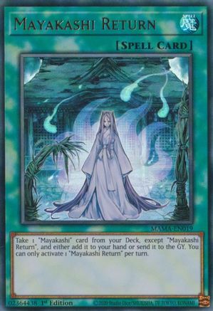 Mayakashi Return (MAMA-EN019) - Magnificent Mavens 1st Edition Magnificent Mavens Yugioh Single Squirtle Squad Card Shop.