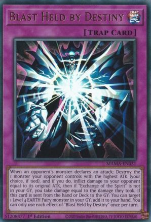 Blast Held by Destiny (MAMA-EN031) - Magnificent Mavens 1st Edition Magnificent Mavens Yugioh Single Squirtle Squad Card Shop.