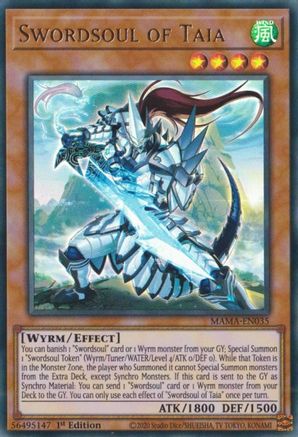 Swordsoul of Taia (MAMA-EN035) - Magnificent Mavens 1st Edition Magnificent Mavens Yugioh Single Squirtle Squad Card Shop.