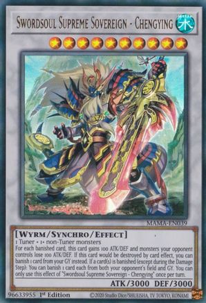 Swordsoul Supreme Sovereign - Chengying (MAMA-EN039) - Magnificent Mavens 1st Edition Magnificent Mavens Yugioh Single Squirtle Squad Card Shop.