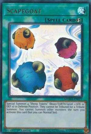 Scapegoat (MAMA-EN077) - Magnificent Mavens 1st Edition Magnificent Mavens Yugioh Single Squirtle Squad Card Shop.