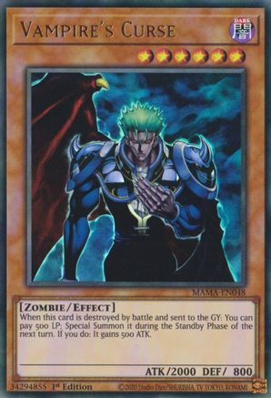 Vampire's Curse (MAMA-EN048) - Magnificent Mavens 1st Edition Magnificent Mavens Yugioh Single Squirtle Squad Card Shop.