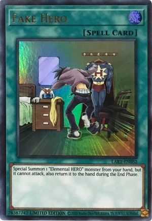 Fake Hero (LART-EN052) - The Lost Art Promotion Limited The Lost Art Promotion Yugioh Single Squirtle Squad Card Shop.