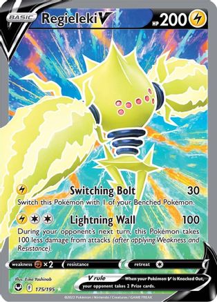 Regieleki V (Full Art) 175 - Holofoil SWSH12 Silver Tempest - Ultra Rare SWSH12: Silver Tempest Pokemon Single Squirtle Squad Card Shop.