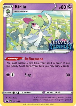 Kirlia (Prerelease) SWSH271 - Holofoil SWSH Sword & Shield Promo Cards - Promo SWSH: Sword & Shield Promo Cards Pokemon Single Squirtle Squad Card Shop.