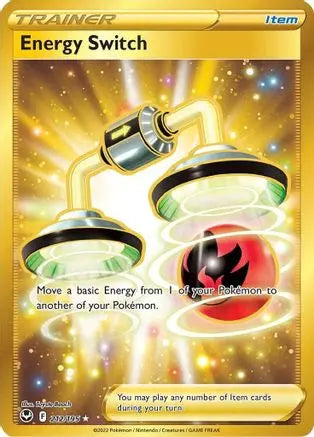 Energy Switch (Secret) 212 - Holofoil SWSH12 Silver Tempest - Secret Rare SWSH12: Silver Tempest Pokemon Single Squirtle Squad Card Shop.