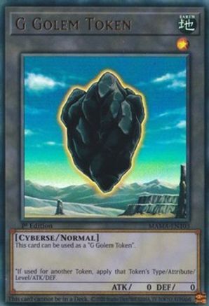 G Golem Token (MAMA-EN103) - Magnificent Mavens 1st Edition Magnificent Mavens Yugioh Single Squirtle Squad Card Shop.