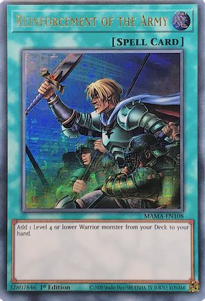 Reinforcement of the Army (Ultra Pharaoh's Rare) (MAMA-EN108) - Magnificent Mavens 1st Edition Magnificent Mavens Yugioh Single Squirtle Squad Card Shop.