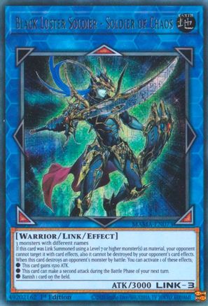 Black Luster Soldier - Soldier of Chaos (Ultra Pharaoh's Rare) (MAMA-EN073) - Magnificent Mavens 1st Edition Magnificent Mavens Yugioh Single Squirtle Squad Card Shop.