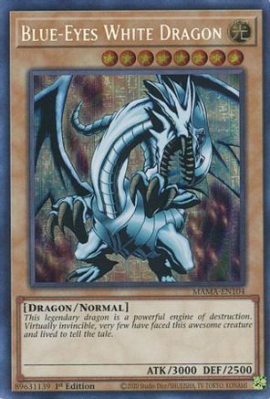 Blue-Eyes White Dragon (Secret Pharaoh's Rare) (MAMA-EN104) - Magnificent Mavens 1st Edition Magnificent Mavens Yugioh Single Squirtle Squad Card Shop.