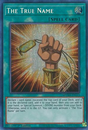 The True Name (Secret Pharaoh's Rare) (MAMA-EN113) - Magnificent Mavens 1st Edition Magnificent Mavens Yugioh Single Squirtle Squad Card Shop.