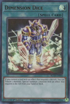 Dimension Dice (BLCR-EN006) - Battles of Legend: Crystal Revenge 1st Edition Battles of Legend: Crystal Revenge Yugioh Single Squirtle Squad Card Shop.