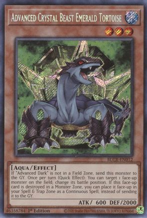 Advanced Crystal Beast Emerald Tortoise (BLCR-EN012) - Battles of Legend: Crystal Revenge 1st Edition Battles of Legend: Crystal Revenge Yugioh Single Squirtle Squad Card Shop.