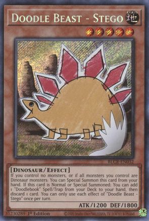 Doodle Beast - Stego (BLCR-EN032) - Battles of Legend: Crystal Revenge 1st Edition Battles of Legend: Crystal Revenge Yugioh Single Squirtle Squad Card Shop.