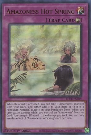 Amazoness Hot Spring (BLCR-EN039) - Battles of Legend: Crystal Revenge 1st Edition Battles of Legend: Crystal Revenge Yugioh Single Squirtle Squad Card Shop.