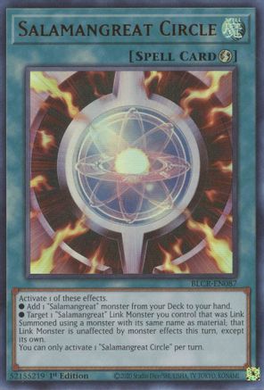 Salamangreat Circle (BLCR-EN087) - Battles of Legend: Crystal Revenge 1st Edition Battles of Legend: Crystal Revenge Yugioh Single Squirtle Squad Card Shop.