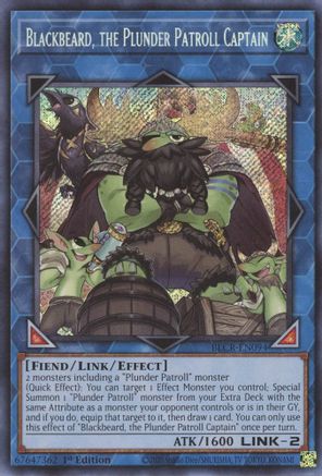 Blackbeard, the Plunder Patroll Captain (BLCR-EN094) - Battles of Legend: Crystal Revenge 1st Edition Battles of Legend: Crystal Revenge Yugioh Single Squirtle Squad Card Shop.