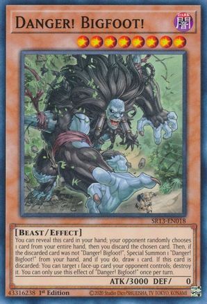 Danger! Bigfoot! (SR13-EN018) - Structure Deck: Dark World 1st Edition Structure Deck: Dark World Yugioh Single Squirtle Squad Card Shop.