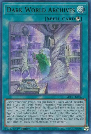 Dark World Archives (SR13-EN026) - Structure Deck: Dark World 1st Edition Structure Deck: Dark World Yugioh Single Squirtle Squad Card Shop.