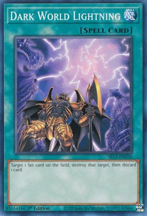 Dark World Lightning (SR13-EN030) - Structure Deck: Dark World 1st Edition Structure Deck: Dark World Yugioh Single Squirtle Squad Card Shop.