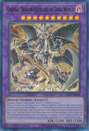 Grapha, Dragon Overlord of Dark World (SR13-EN041) - Structure Deck: Dark World 1st Edition Structure Deck: Dark World Yugioh Single Squirtle Squad Card Shop.