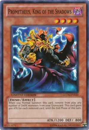 Prometheus, King of the Shadows (GLD4-EN020) - Gold Series 4: Pyramids Edition Limited Gold Series 4: Pyramids Edition Yugioh Single Squirtle Squad Card Shop.