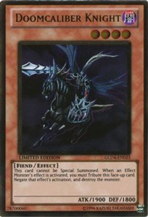 Doomcaliber Knight (GLD4-EN023) - Gold Series 4: Pyramids Edition Limited Gold Series 4: Pyramids Edition Yugioh Single Squirtle Squad Card Shop.
