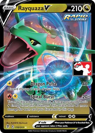 Rayquaza V - Holofoil Prize Pack Series Cards - Ultra Rare Prize Pack Series Cards Pokemon Single Squirtle Squad Card Shop.