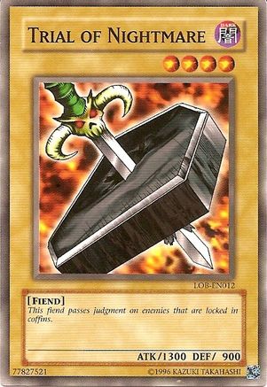 Trial of Nightmare (LOB-EN012) - Legend of Blue Eyes White Dragon (Worldwide English) Unlimited Legend of Blue Eyes White Dragon (Worldwide English) Yugioh Single Squirtle Squad Card Shop.