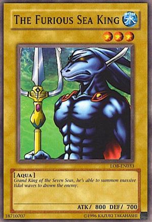 The Furious Sea King (LOB-EN033) - Legend of Blue Eyes White Dragon (Worldwide English) Unlimited Legend of Blue Eyes White Dragon (Worldwide English) Yugioh Single Squirtle Squad Card Shop.