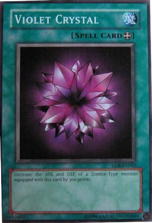 Violet Crystal (LOB-EN042) - Legend of Blue Eyes White Dragon (Worldwide English) Unlimited Legend of Blue Eyes White Dragon (Worldwide English) Yugioh Single Squirtle Squad Card Shop.