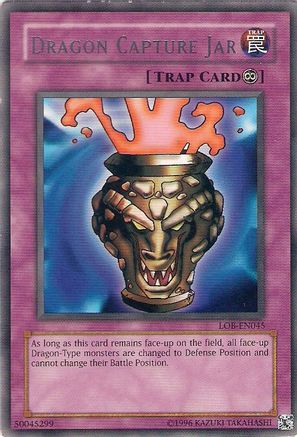 Dragon Capture Jar (LOB-EN045) - Legend of Blue Eyes White Dragon (Worldwide English) Unlimited Legend of Blue Eyes White Dragon (Worldwide English) Yugioh Single Squirtle Squad Card Shop.