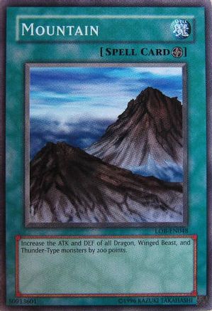 Mountain (LOB-EN048) - Legend of Blue Eyes White Dragon (Worldwide English) Unlimited Legend of Blue Eyes White Dragon (Worldwide English) Yugioh Single Squirtle Squad Card Shop.
