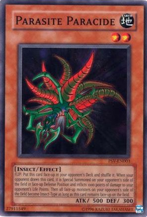 Parasite Paracide (PSV-EN003) - Pharaoh's Servant (Worldwide English) Unlimited Pharaoh's Servant (Worldwide English) Yugioh Single Squirtle Squad Card Shop.