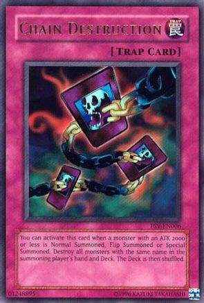 Chain Destruction (PSV-EN006) - Pharaoh's Servant (Worldwide English) Unlimited Pharaoh's Servant (Worldwide English) Yugioh Single Squirtle Squad Card Shop.