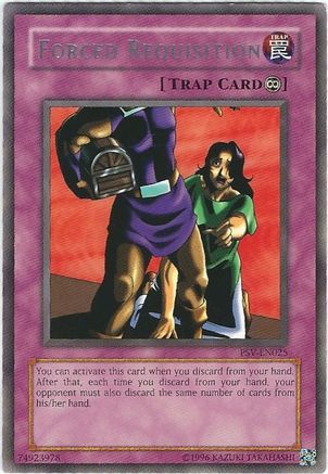 Forced Requisition (PSV-EN025) - Pharaoh's Servant (Worldwide English) Unlimited Pharaoh's Servant (Worldwide English) Yugioh Single Squirtle Squad Card Shop.