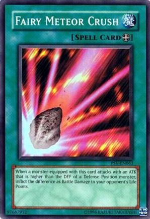 Fairy Meteor Crush (PSV-EN063) - Pharaoh's Servant (Worldwide English) Unlimited Pharaoh's Servant (Worldwide English) Yugioh Single Squirtle Squad Card Shop.
