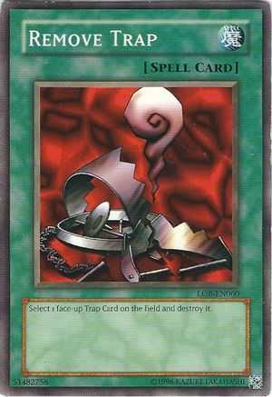 Remove Trap (LOB-EN060) - Legend of Blue Eyes White Dragon (Worldwide English) Unlimited Legend of Blue Eyes White Dragon (Worldwide English) Yugioh Single Squirtle Squad Card Shop.