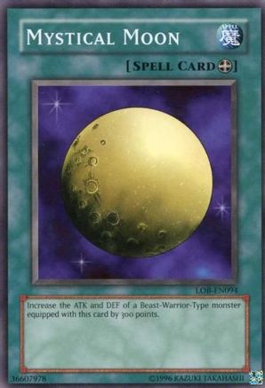 Mystical Moon (LOB-EN094) - Legend of Blue Eyes White Dragon (Worldwide English) Unlimited Legend of Blue Eyes White Dragon (Worldwide English) Yugioh Single Squirtle Squad Card Shop.