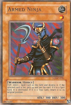 Armed Ninja (LOB-EN106) - Legend of Blue Eyes White Dragon (Worldwide English) Unlimited Legend of Blue Eyes White Dragon (Worldwide English) Yugioh Single Squirtle Squad Card Shop.