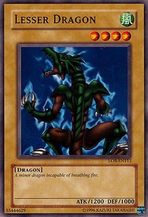 Lesser Dragon (LOB-EN113) - Legend of Blue Eyes White Dragon (Worldwide English) Unlimited Legend of Blue Eyes White Dragon (Worldwide English) Yugioh Single Squirtle Squad Card Shop.