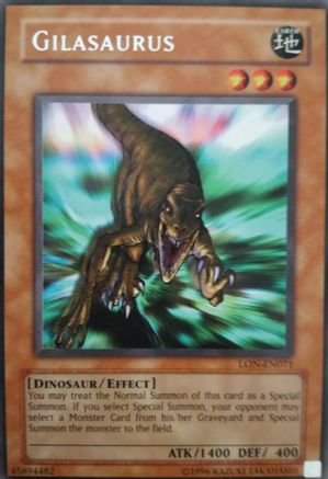 Gilasaurus (LON-EN071) - Labyrinth of Nightmare (Worldwide English) Unlimited Labyrinth of Nightmare (Worldwide English) Yugioh Single Squirtle Squad Card Shop.