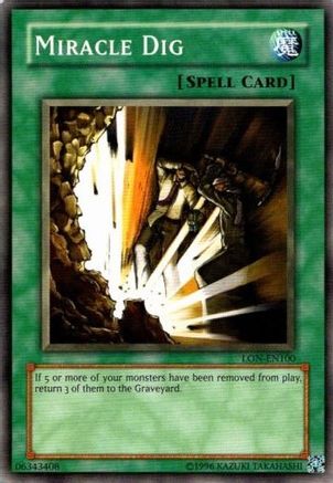 Miracle Dig (LON-EN100) - Labyrinth of Nightmare (Worldwide English) Unlimited Labyrinth of Nightmare (Worldwide English) Yugioh Single Squirtle Squad Card Shop.