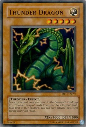Thunder Dragon (MRD-EN097) - Metal Raiders (Worldwide English) Unlimited Metal Raiders (Worldwide English) Yugioh Single Squirtle Squad Card Shop.