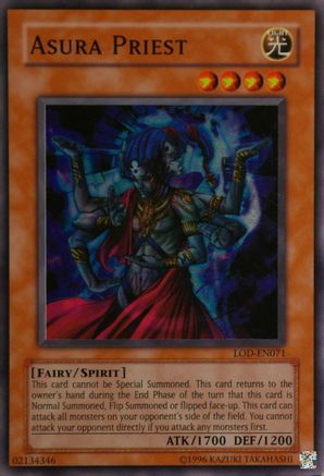 Asura Priest (LOD-EN071) - Legacy of Darkness (Worldwide English) Unlimited Legacy of Darkness (Worldwide English) Yugioh Single Squirtle Squad Card Shop.