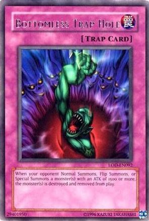 Bottomless Trap Hole (LOD-EN092) - Legacy of Darkness (Worldwide English) Unlimited Legacy of Darkness (Worldwide English) Yugioh Single Squirtle Squad Card Shop.