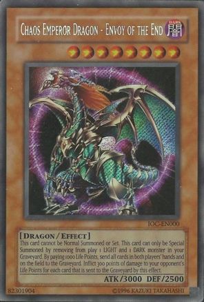 Chaos Emperor Dragon - Envoy of the End (IOC-EN000) - Invasion of Chaos (Worldwide English) Unlimited Invasion of Chaos (Worldwide English) Yugioh Single Squirtle Squad Card Shop.